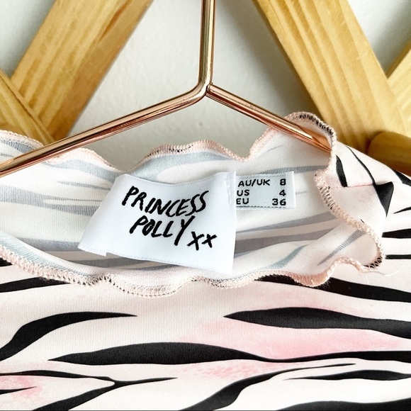 Princess Polly Animal Print Open Back Crop Top - Picture 5 of 8